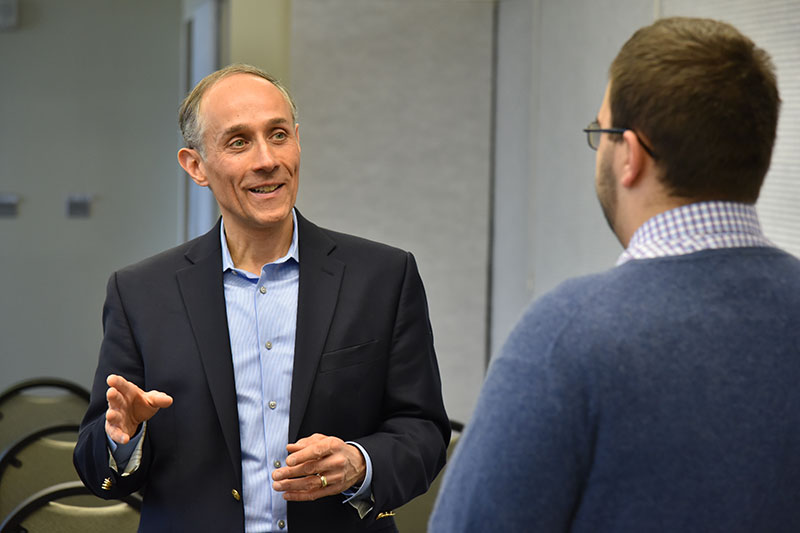 Ed Marron, a 1980 graduate now manager of Aerospace Program and Business Development for UTC Aerospace Systems