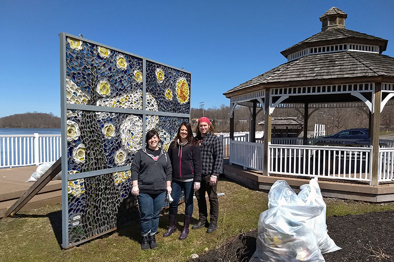 Students take part in Earth Day cleanup