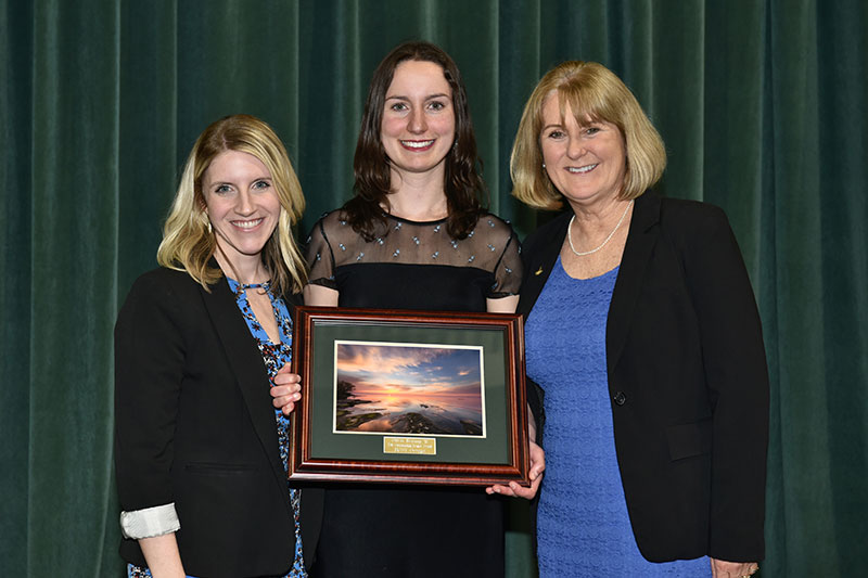 Olivia Botting receives Outstanding Senior Award