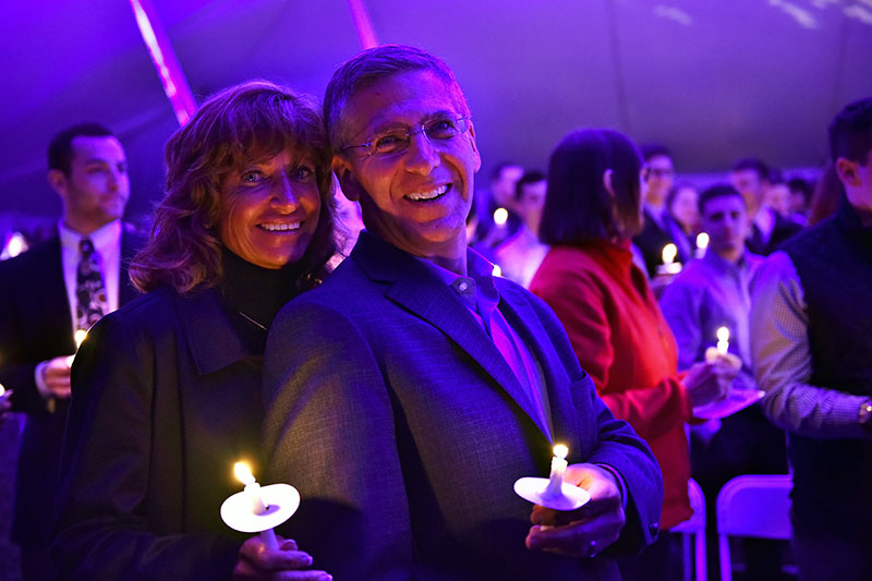 Robert Moritz and his wife Lynne Holicky Moritz enjoy Torchlight