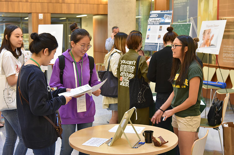 International students attend orientation session