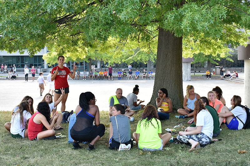 Students enjoy Welcome Picnic