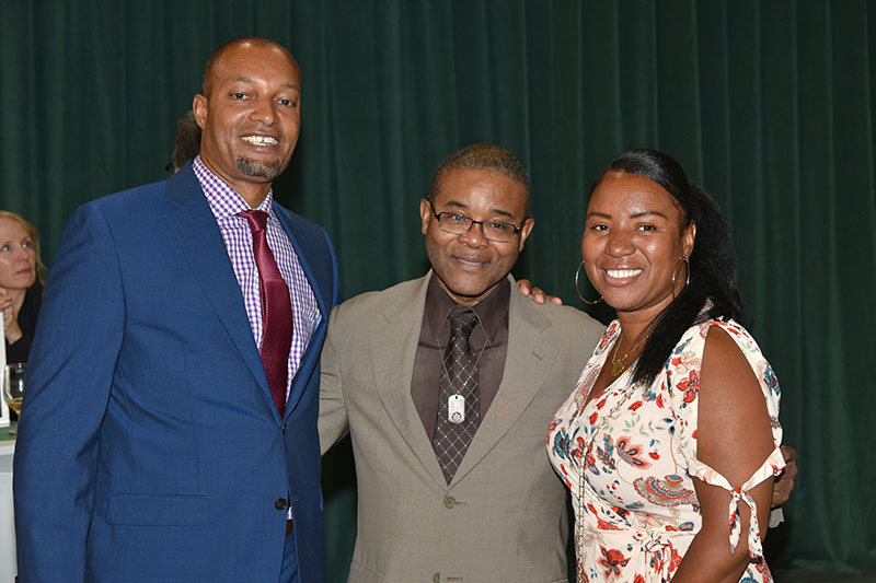 Howard Gordon meets with well-wishers at his retirement celebration