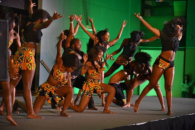 Dancers from the African Student Organization