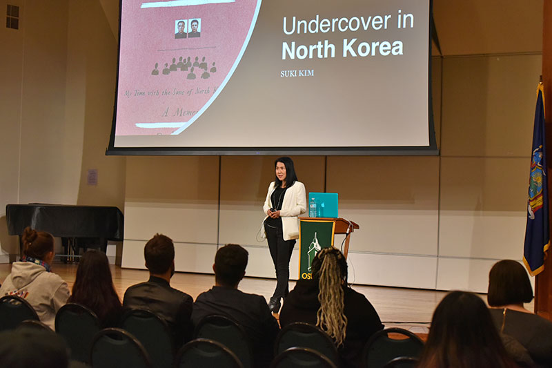 Hart Global Awareness Conference keynote speaker Suki Kim, who lived undercover in North Korea for immersive journalism, speaks Nov. 10