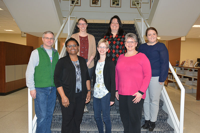 The college’s first Faculty Accessibility Fellows gather