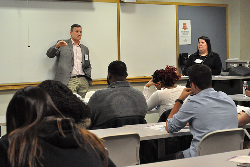 Alumnus Scott Mattoon and Vanessa Decker speak about orthopedics