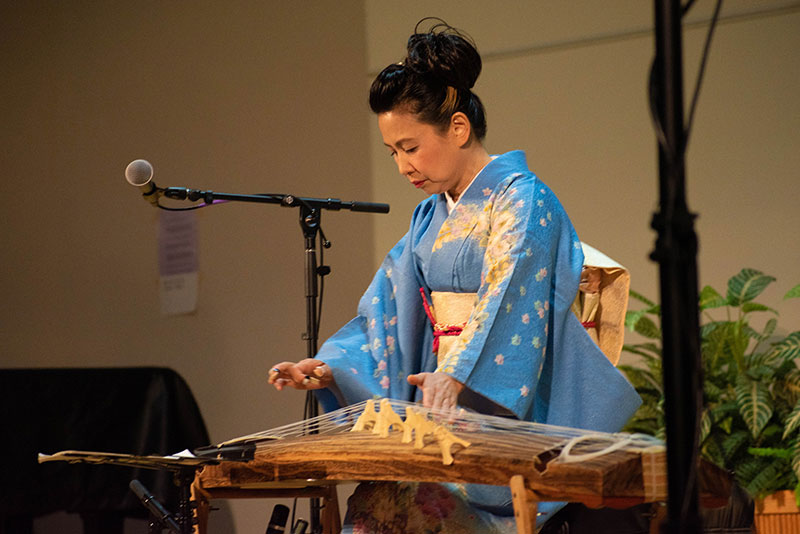 Masayo Ishigure plays a koto