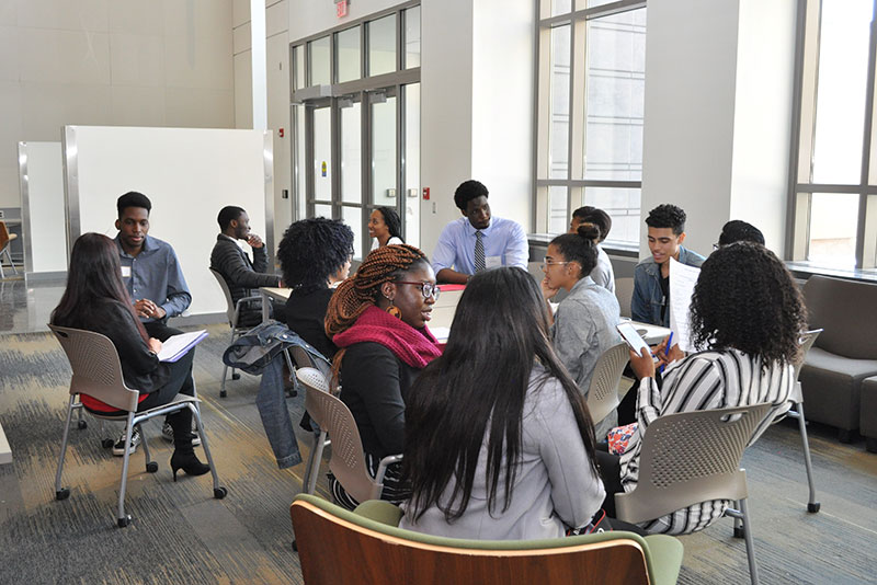 Session on mock interviews during Minorities Meet conference