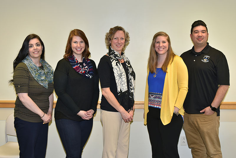 Panelists gather during the Exploring Careers in Human Services interactive panel