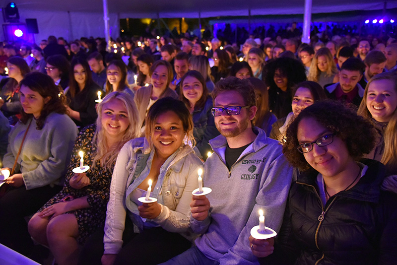 Hundreds of seniors gather for the 2019 Torchlight Ceremony