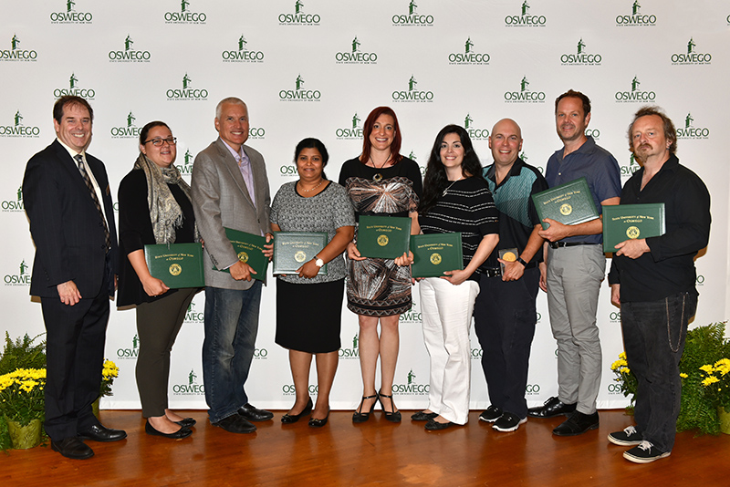 Several faculty and staff members received honors for their outstanding achievements and dedication to the college and its students