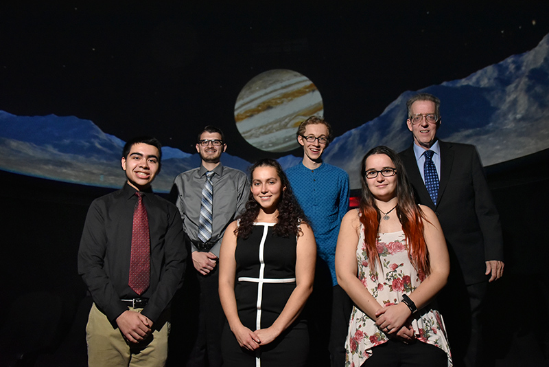 Students in Scott Roby's Astronomy 390 “Planetarium Lab” course, exploring the solar system and beyond, had a chance to give presentations to share what they have learned