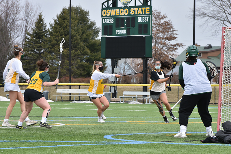 Spring sports teams have started practices and a limited number of games. The women's lacrosse team, pictured here, started their season March 20 with a 20-14 win over Morrisville.