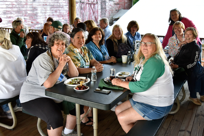 Flavorful food and fun times unfolded on the open-air deck of Fallbrook barn at the Welcome Back Barbecue.