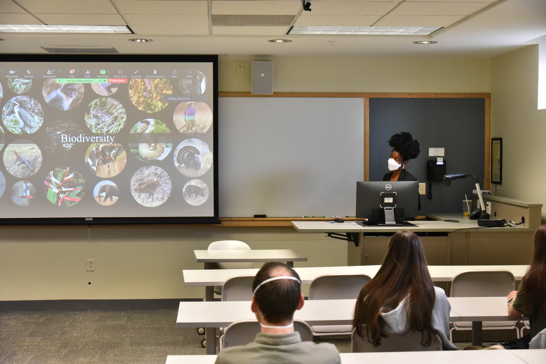 Janet Buckner, a 2011 Oswego graduate and assistant professor in the department of biology at University of Texas at Arlington, visited campus to present a seminar discussing her research in evolutionary biology.