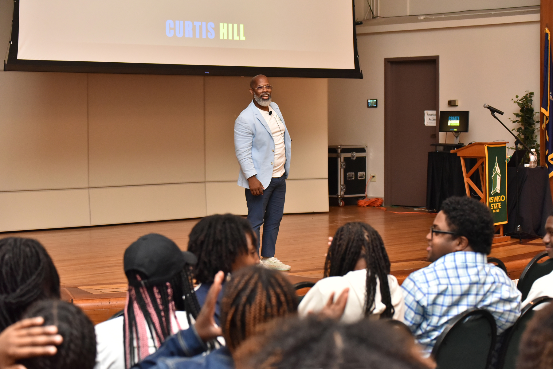 The 37th ALANA (African, Latino, Asian and Native American) Multicultural Leadership Conference featured an opening keynote by Curtis Hill on diversity, equity and inclusion and on leadership, on Sept. 28 in the Sheldon Hall ballroom. 