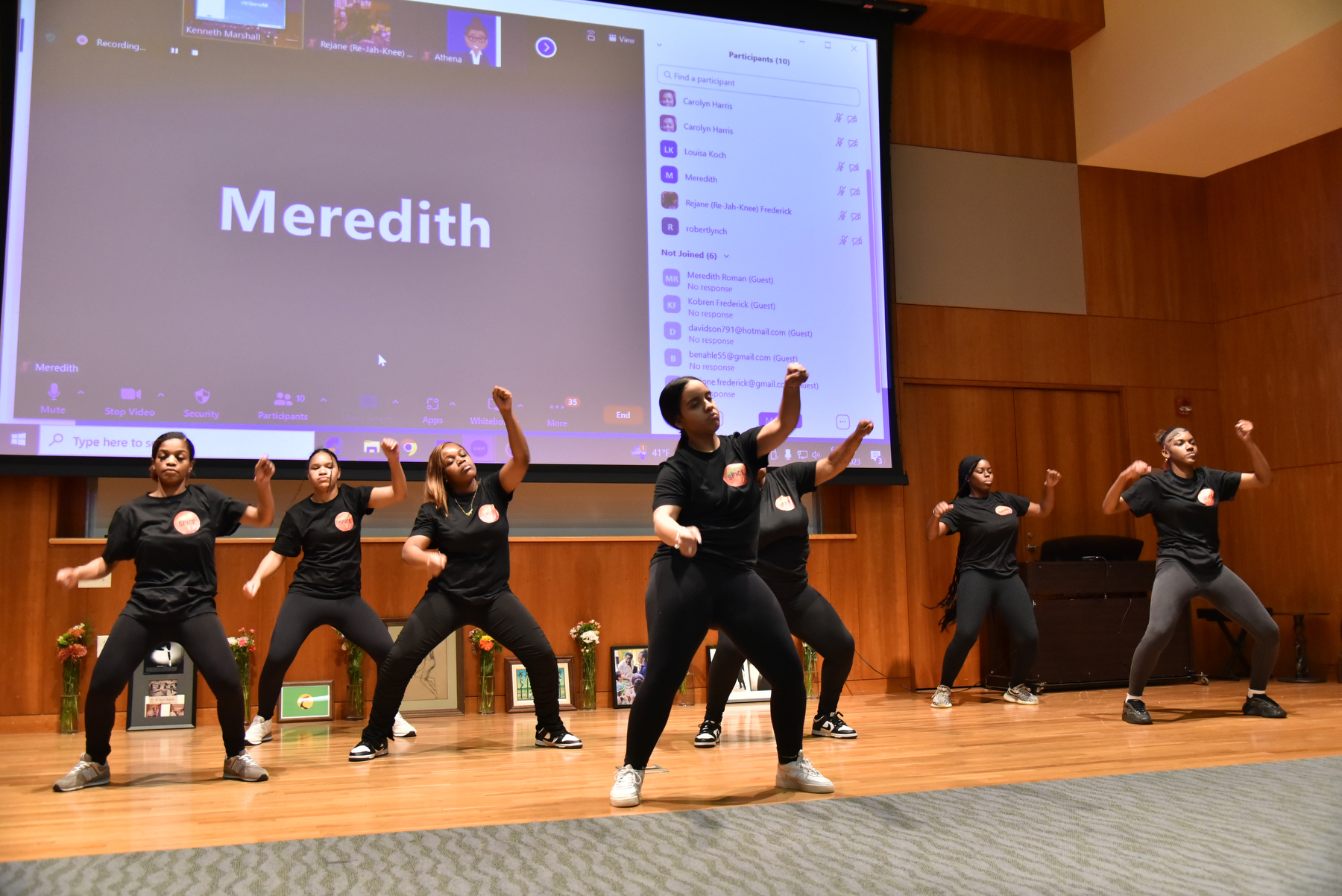 A "Celebration of Community in Honor of the Life, Work and Legacy of Dr. Alfred Frederick" on Dec. 1 celebrated the late esteemed educator with a cultural extravaganza of community in the Marano Campus Center auditorium. The celebration featured music, African drumming and dancing, poetry, personal reflections of Frederick and (pictured) a performance by the Caribbean Student Association Dance Team. 
