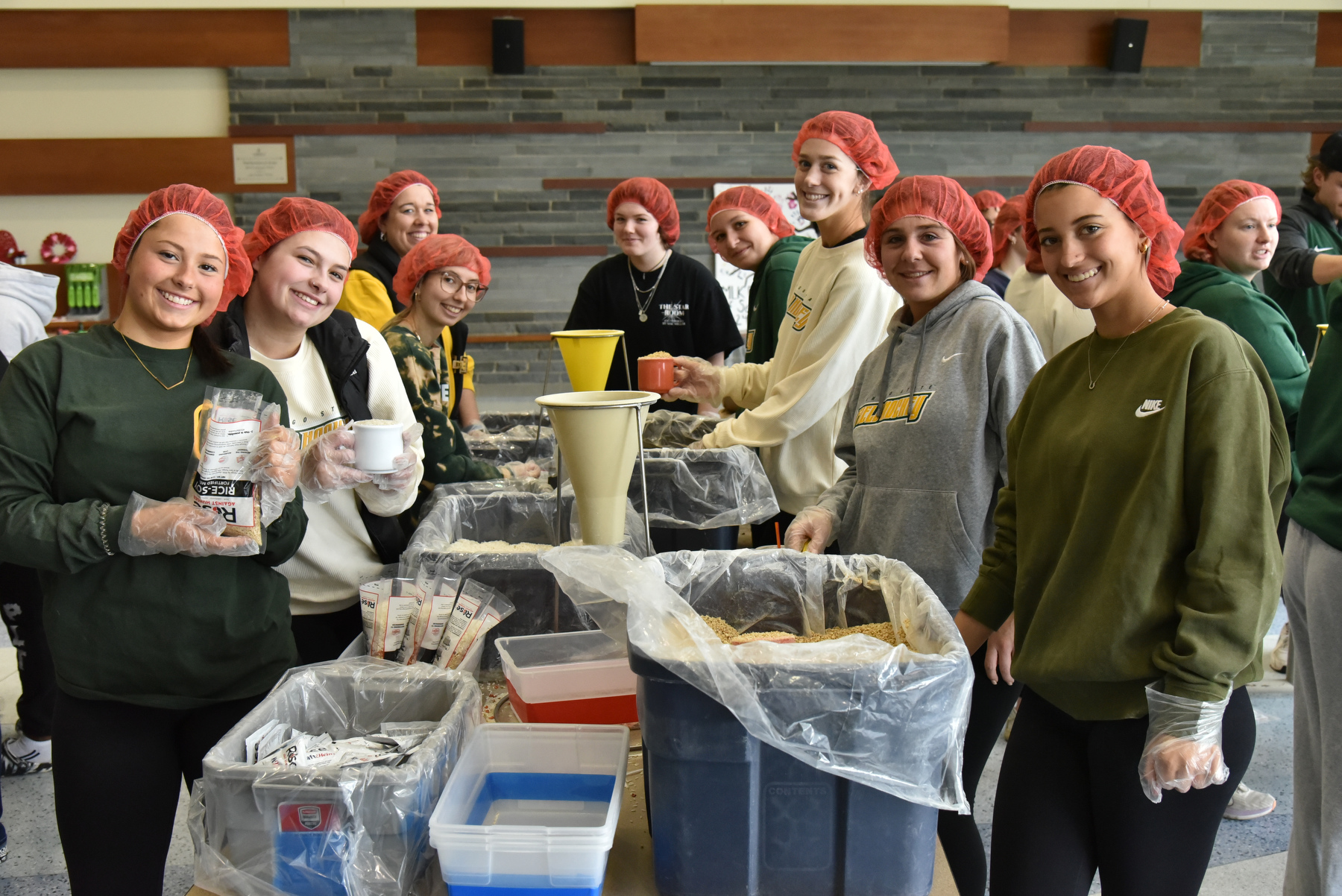 The second annual Martin Luther King, Jr. MLK Day of Service in partnership with Rise Against Hunger was held Feb. 3 in the Marano Campus Center food and activity court.