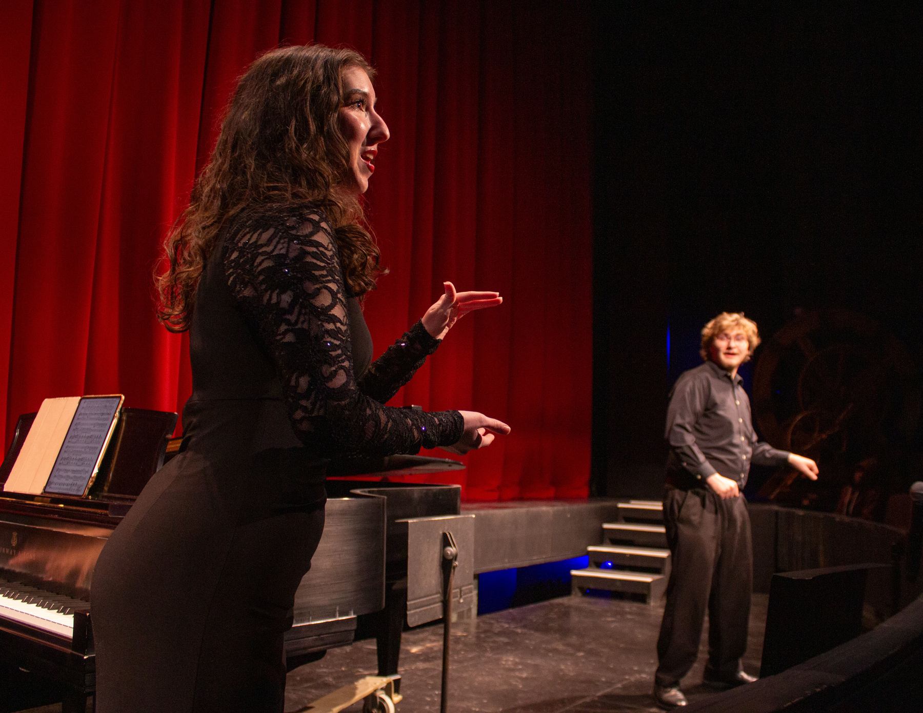 The Music Department's Collage Concert featured many of the department’s talented students including soprano Lizzy Dunn and baritone Griffin Marriner singing “Pa Pa Pa Papageno” (from “Die Zauberflöte”) by Wolfgang Amadeus Mozart.