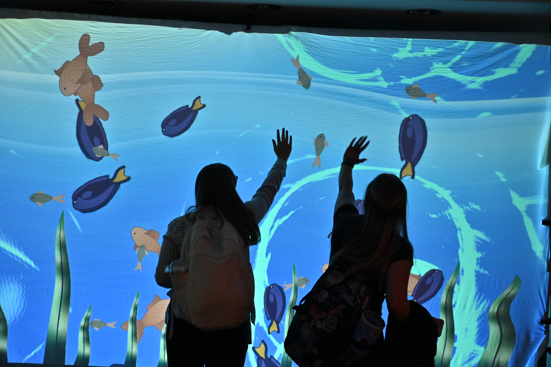 The "Immersive Elements" art installation by NOIRFLUX's Electric Heliotrope Theatre in collaboration with Oswego art students was open daily, starting on Quest, April 23, through May 4 in 133 Marano Campus Center.