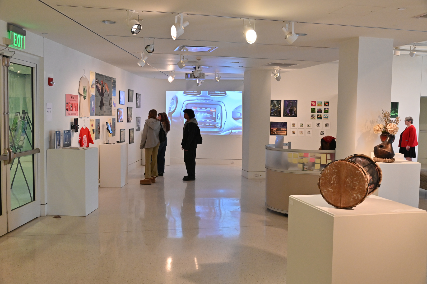 Students earning a bachelor of fine arts (BFA) degree showcase their art each semester by presenting a body of their best work in exhibitions.