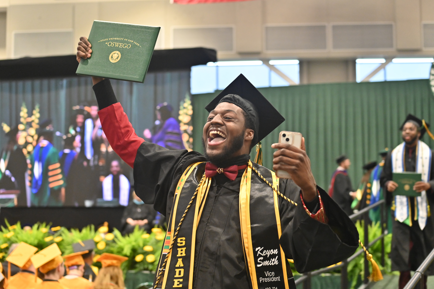 Graduates at all three ceremonies, including during the College of Liberal Arts and Sciences Commencement, showed joy for what they accomplished.