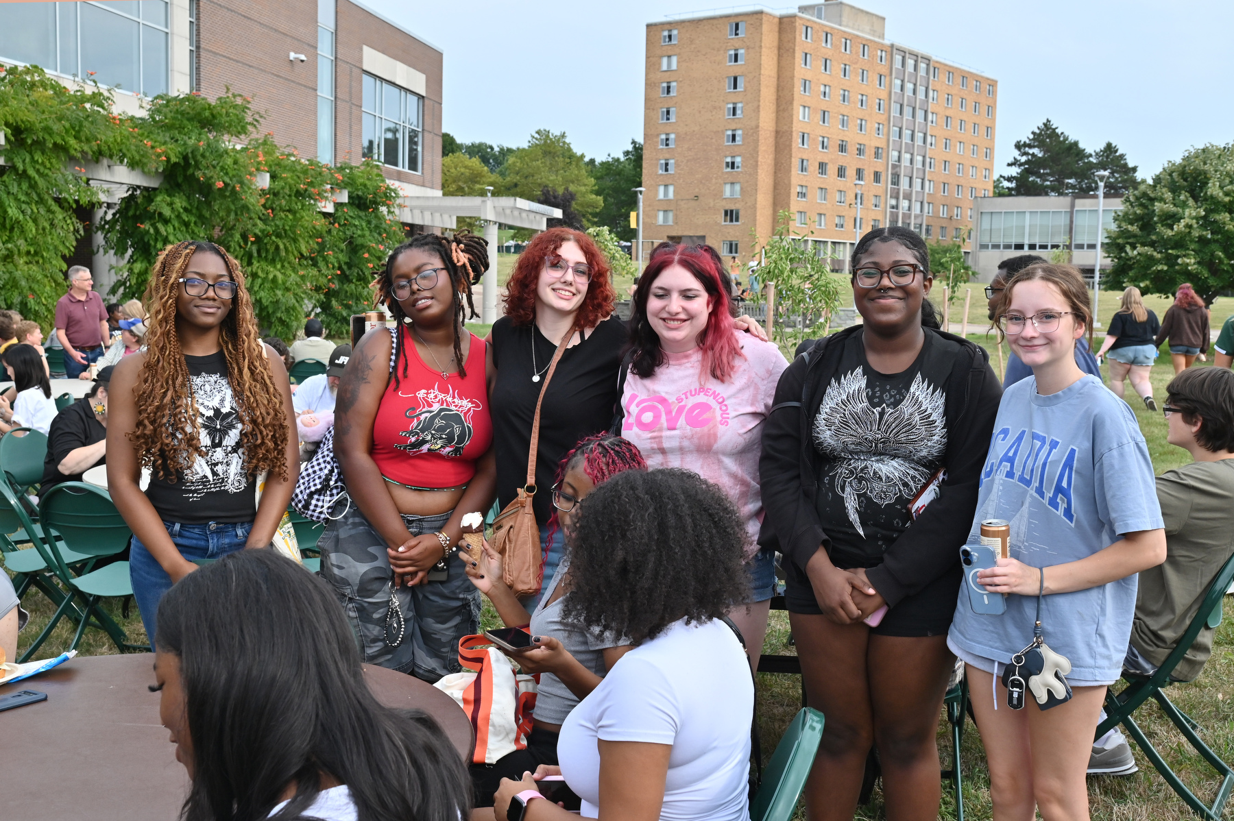 Incoming students connect at and enjoy the Opening Picnic.