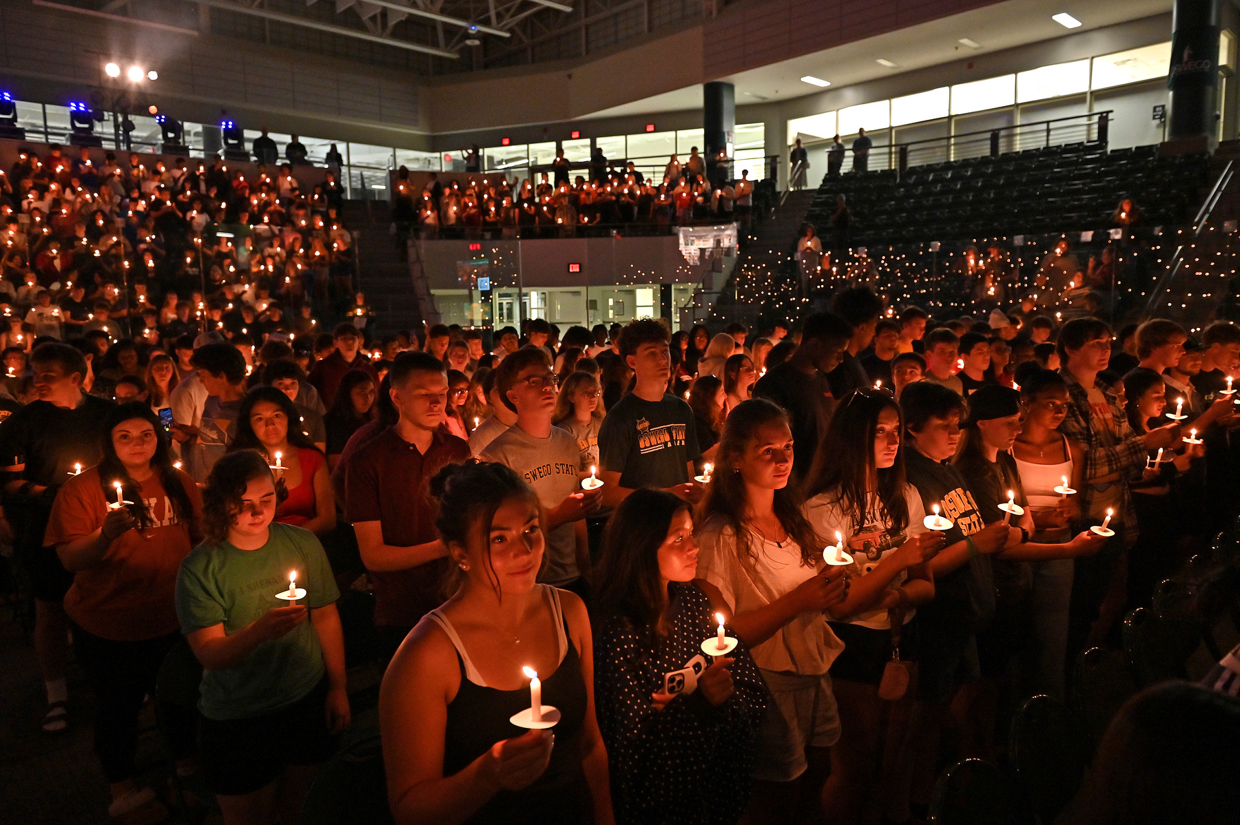 A healthy turnout of the newest Lakers packed the Deborah F. Stanley Arena and Convocation Hall during the Welcoming Torchlight Ceremony.