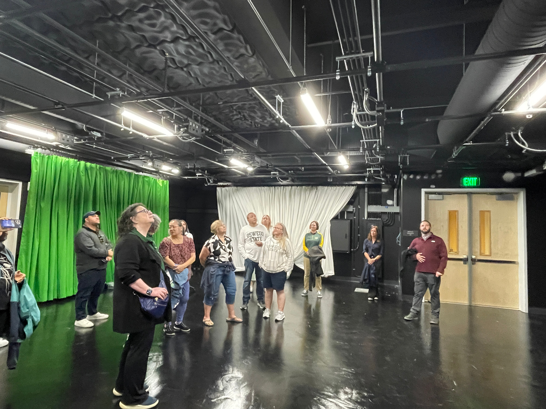 Alumni coming back to Oswego for Reunion Weekend received a first-hand look at Hewitt Hall's transformations June 7, scheduled to reopen for the fall semester as the new home for visual arts programs in the College of Communication, Media and the Arts.
