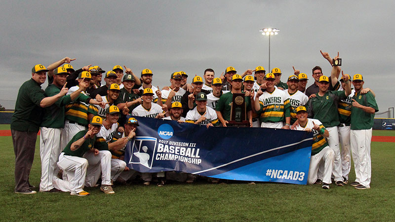 Laker baseball celebrates NCAA regional victory