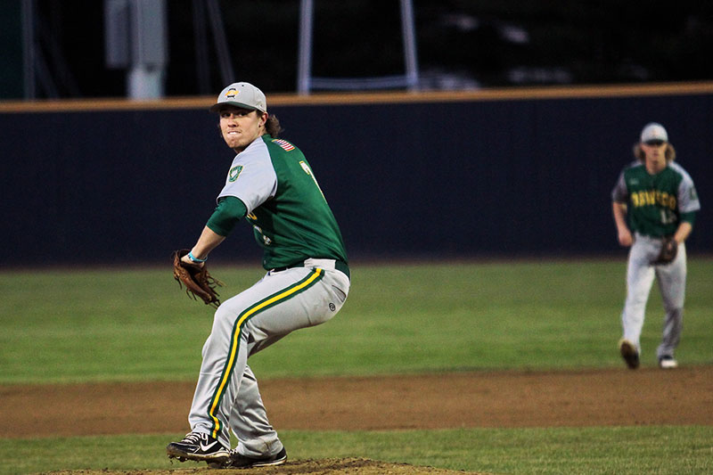 Tim Cronin pitching