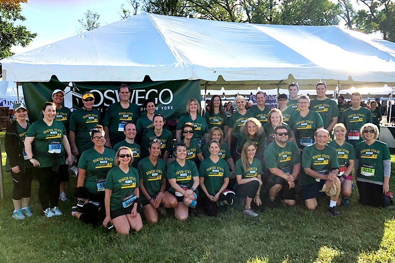 Oswego participants in Corporate Challenge 3.5-mile run/walk
