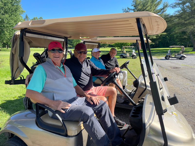 The All-Alumni Golf Outing at Battle Island State Park invited friendly competition or simply time together for alumni from throughout the decades.