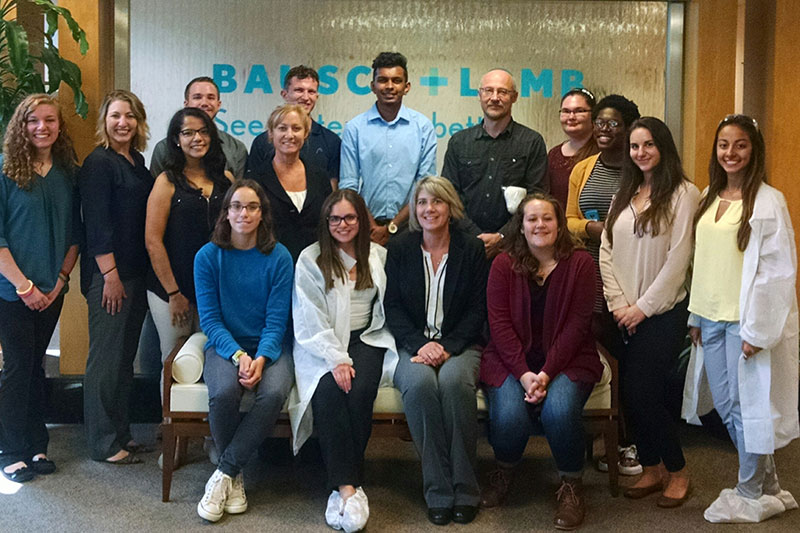 Students, faculty and staff tour Bausch & Lomb