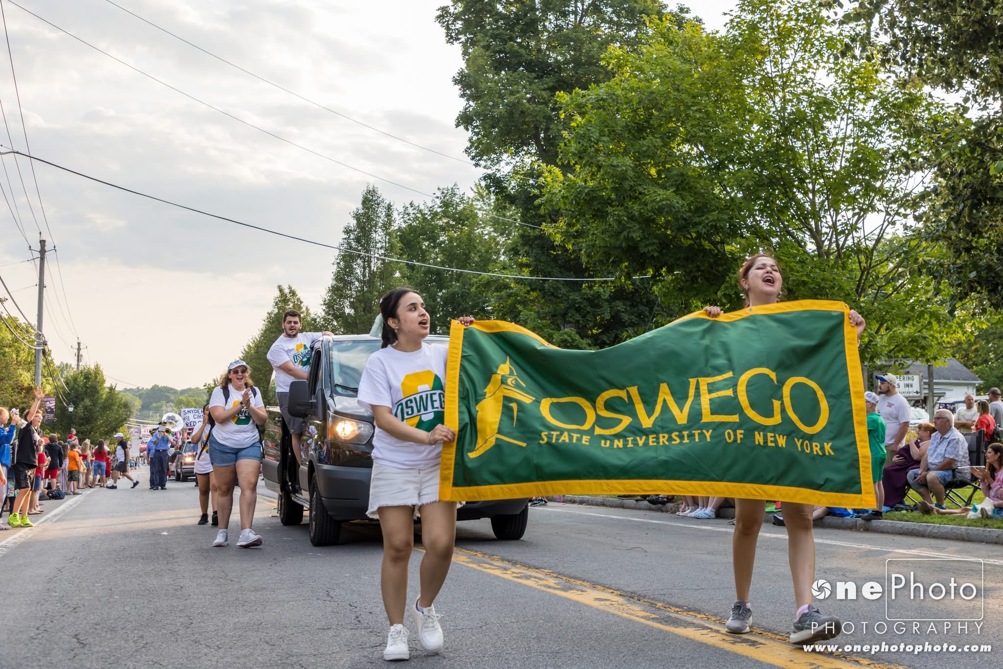 Laker Leaders and other SUNY Oswego representatives also took part in Fair Haven's signature Mile-Long Parade during Independence Weekend celebrations on July 3.
