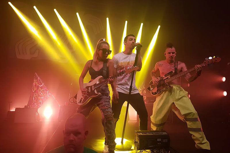 DNCE performing at OzFest