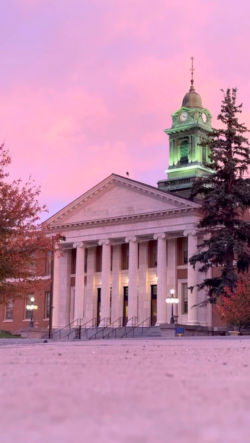 Trick or treat? The campus saw its first snow flurries of the season on Halloween morning.