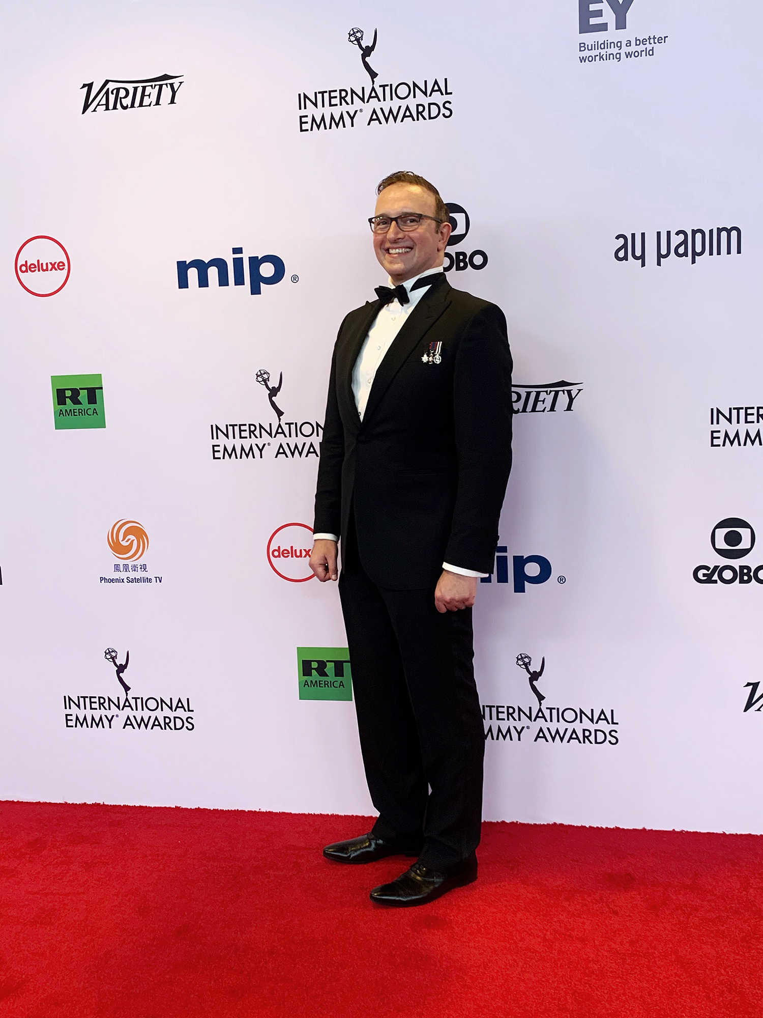 School of Business faculty member Dr. Stathis Kefallonitis attended the 47th International Emmy Awards ceremony