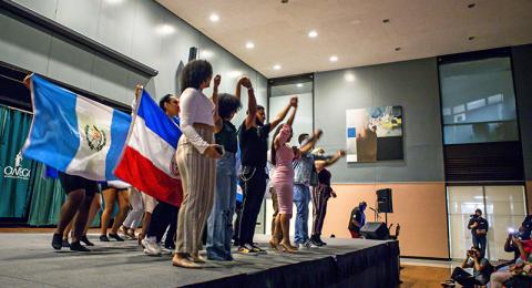 Latino Student Union performs at the annual ALANA Fashion Show