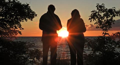 Sunset over Lake Ontario