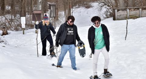 Students, faculty and staff enjoyed the natural surroundings of Rice Creek Field Station Feb. 28 for some indoor or outdoor time in nature, recreational opportunities, mindfulness activities and creative offerings during Fresh Air, Fresh Start