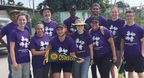 Oswego team members show pride while helping in Puerto Rico