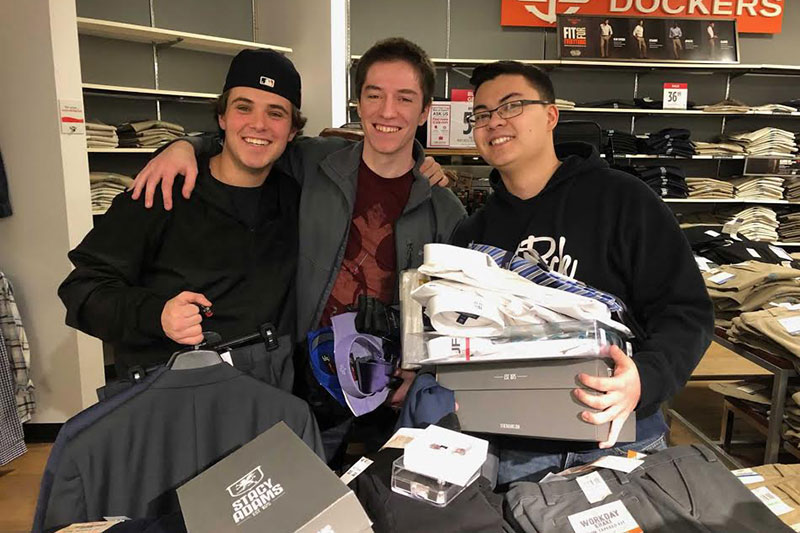 Students happy with Suit Up formalwear bargains