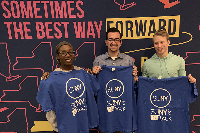 Student Association leaders support SUNY's Got Your Back campaign