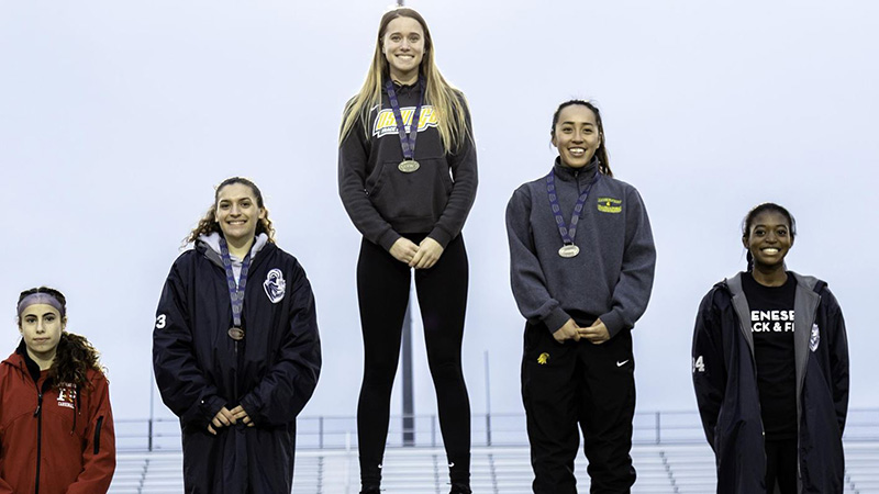 Sarah Yensan, a member of the Lakers track and field team, claimed 20th place in the long jump May 23 at the NCAA Division III Outdoor Track and Field Championship