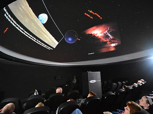 Planetarium show in Shineman Center