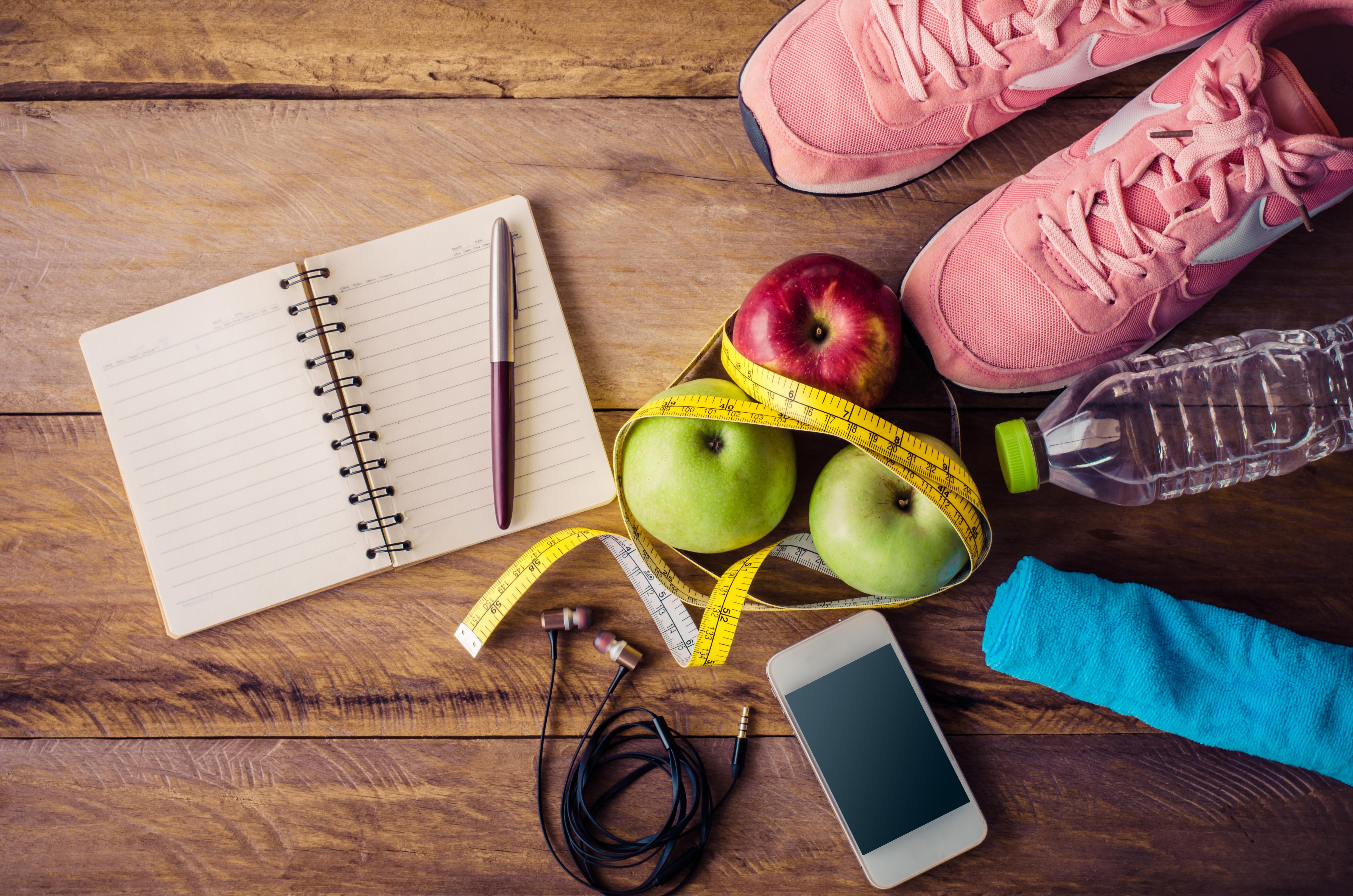 SUNY Oswego Wellness Management  workout gear and healthy food