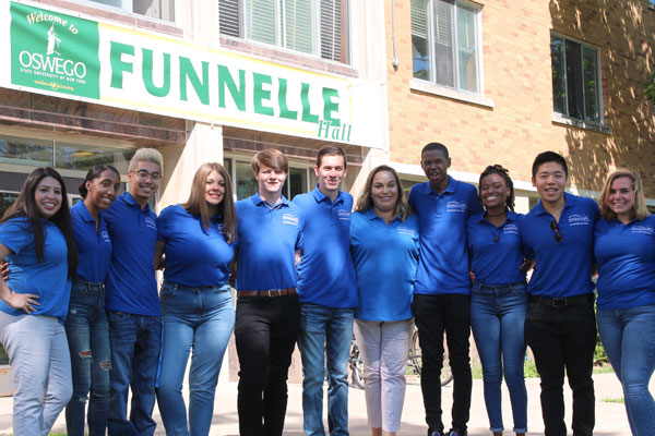 Funnelle Hall Resident Student Staff group photo