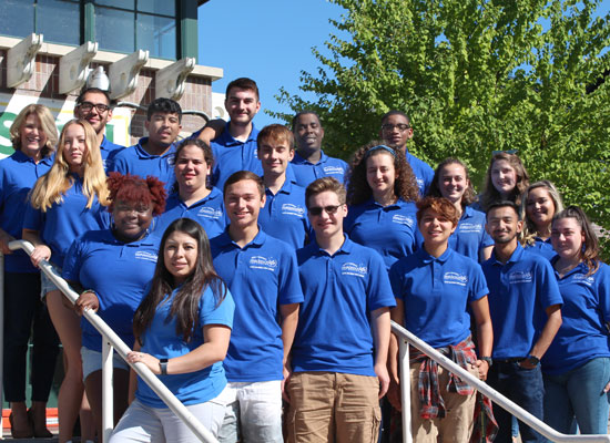 Johnson Hall Resident Student Staff group photo. We are ready to welcome you!